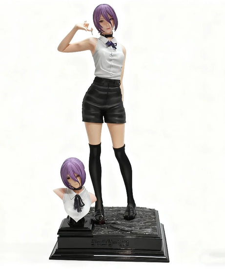 Chainsaw Man 1/6 Reze Action Figure 32cm Exquisite PVC Double Head Statue Anime Pretty Girl Model Toy Desk Deco Collectable Gift