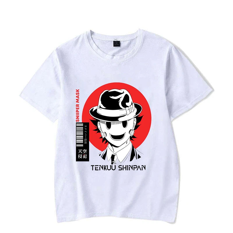New Anime High-Rise Invasion Printed T-Shirts Women Men Short Sleeve Funny Round Neck Tee Shirt Casual Summer Tops