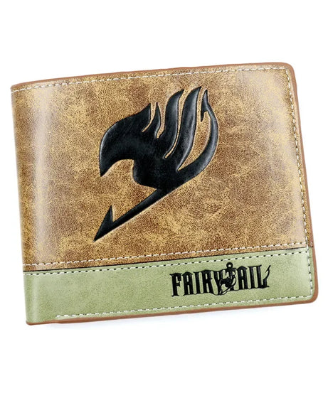 Anime demon slayer Man Bifold Wallets Khaki Card Holders Coin Purse