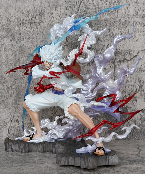 25cm One Piece Raiden Five Gear Nica Lightning Luffy Action Figure Model Statue Doll Toys Collection Decoration Model Toys Gift