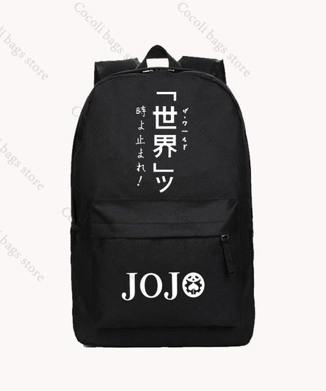Anime JoJo's Bizarre Adventure Print Backpack School Bag Large Capacity School Backpack Oxford Teenage Youth Backpacks
