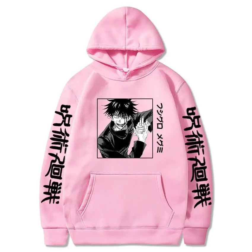 Anime Jujutsu Kaisen Fushiguro Megumi Hoodie – Unisex Graphic Harajuku Sweatshirt 2
