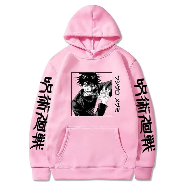 Anime Jujutsu Kaisen Fushiguro Megumi Hoodie – Unisex Graphic Harajuku Sweatshirt