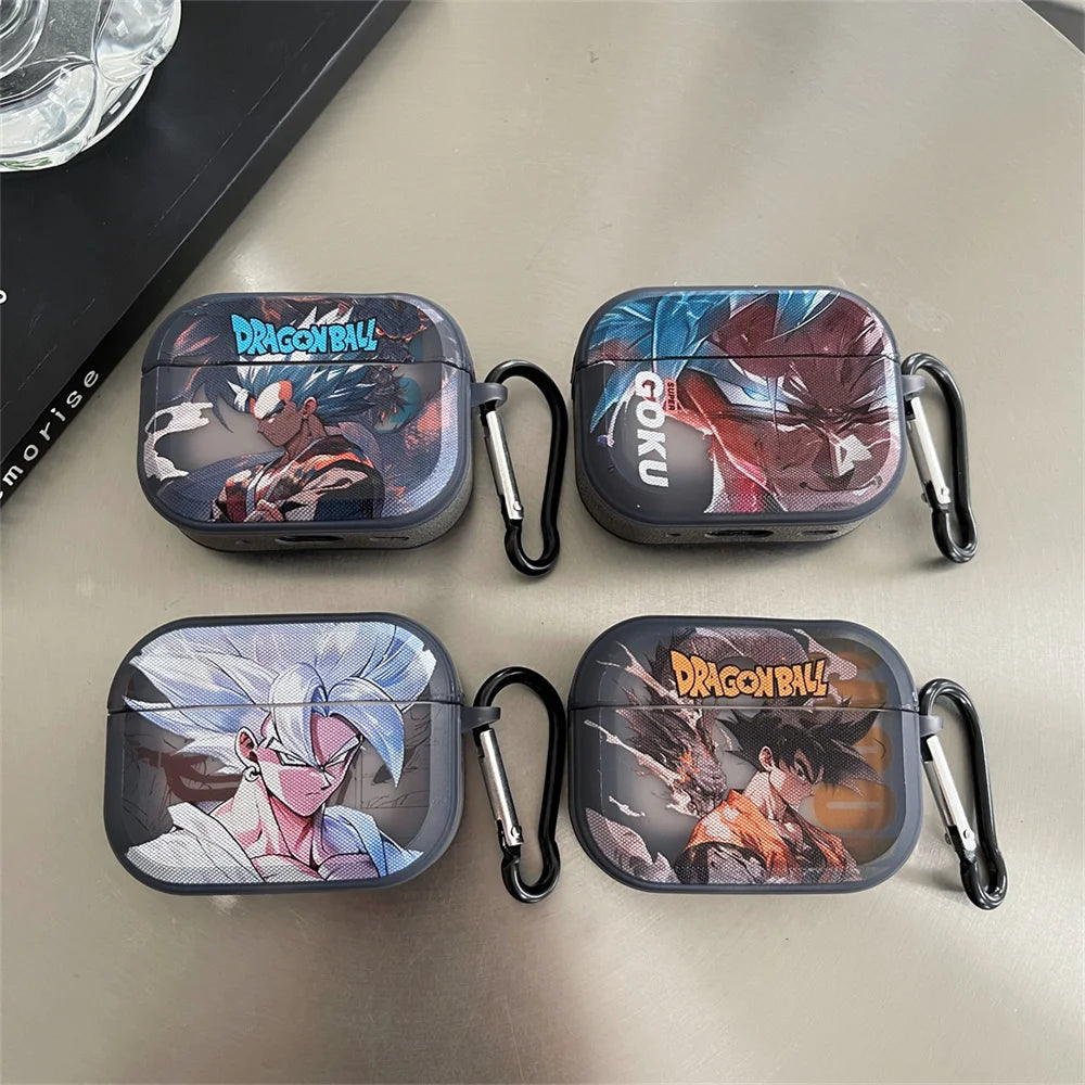 Anime Dragon Ball Goku Vegeta Earphone Case for Airpods 2nd 3rd Pro2 4th 2024 Wireless Bluetooth Headset Protective Cover