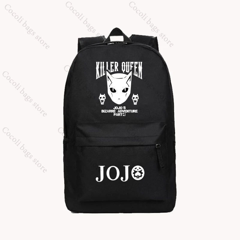 Anime JoJo's Bizarre Adventure Print Backpack School Bag Large Capacity School Backpack Oxford Teenage Youth Backpacks