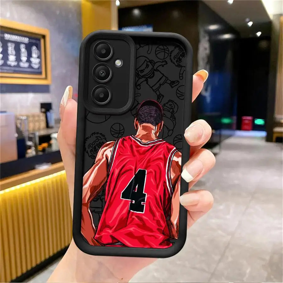 Slam Dunk Anime Phone Case – Soft Cover for Samsung Galaxy A15–A55 (4G/5G)