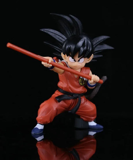 Anime Dragon Ball Figure Childhood Son Goku Action Figure PVC Model Toy Statue Doll Collection Desktop Decoration Kids Gift 14cm