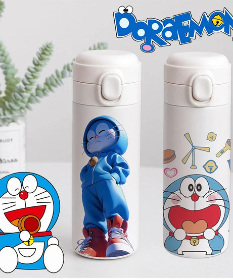 Doraemon Stainless Steel Thermos Mug – 400ml Insulated Cartoon Water Bottle