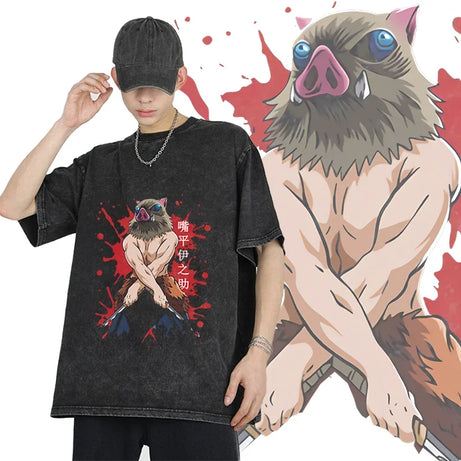 Demon Slayer Blade Inosuke hashibira Anime T-Shirt