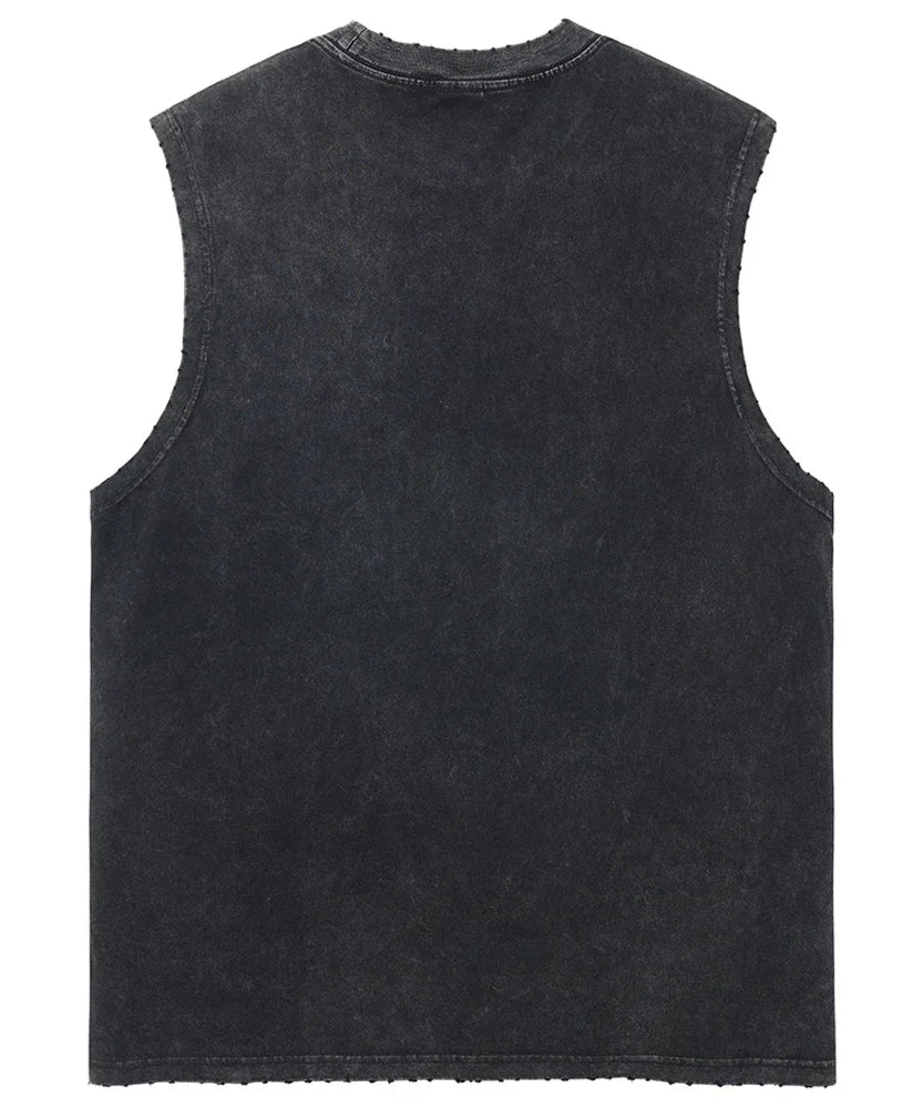 Vintage Dragon Ball Sleeveless Streetwear Tank – Harajuku Cotton Graphic Tee