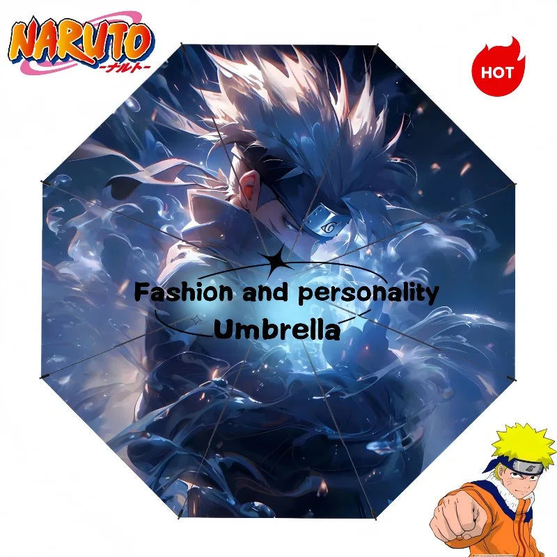 Naruto Umbrella Anime Personality Creative Fashion Sunscreen Student Fully Automatic Folding Umbrella Birthday Gift