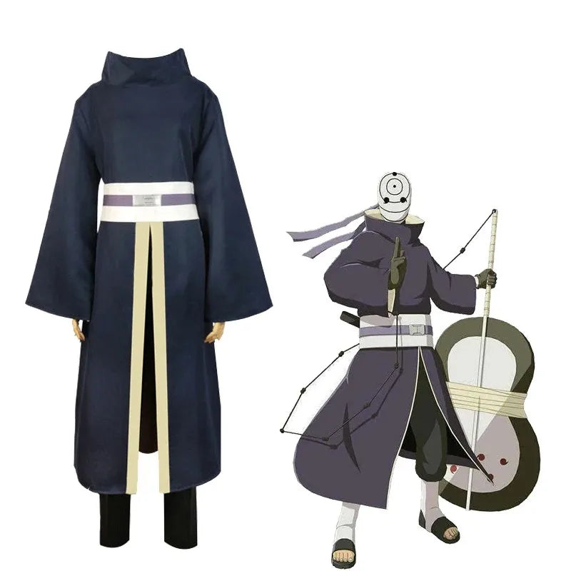 Naruto Uchiha Obito Cosplay Costume — Kimono Robe 6