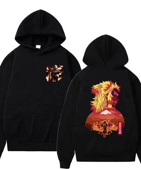 New Anime Rengoku Kyoujurou Printed Hoodies Men/women Sweatshirts Casual Fashion Y2K Fleece Hoodie Personality Pullover