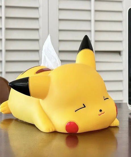 Pikachu Car Cute Desktop Creative Pikachu Tissue Box Ornament Pok é mon Paper Box Anime Peripheral Model