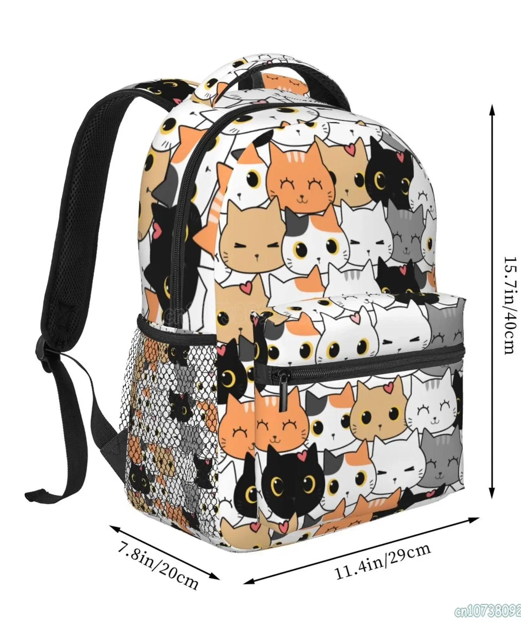Anime Neko Atsume Women Backpack Mochila for Girls Boys Travel Rucksack Cute Cat Printing Shoulder Bag for Teenages
