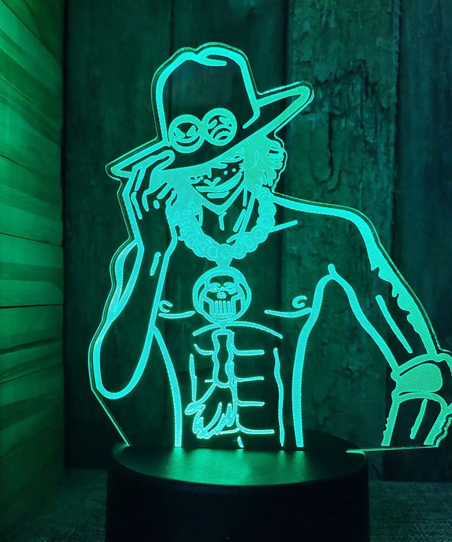 One Piece Animation Peripheral Luffy Zoro Escartoon Kawaii LED Night Light Desktop Personalized Creative Ornament Birthday Gift