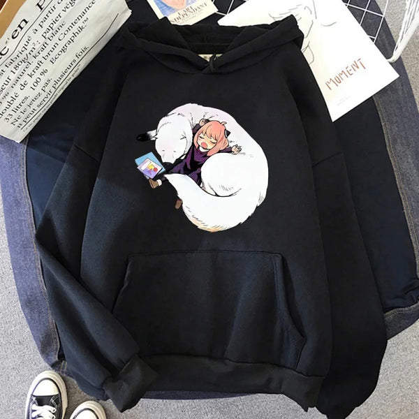 Spy x Family Anya Forger & Bond Graphic Hoodie Vintage Oversized Pullover