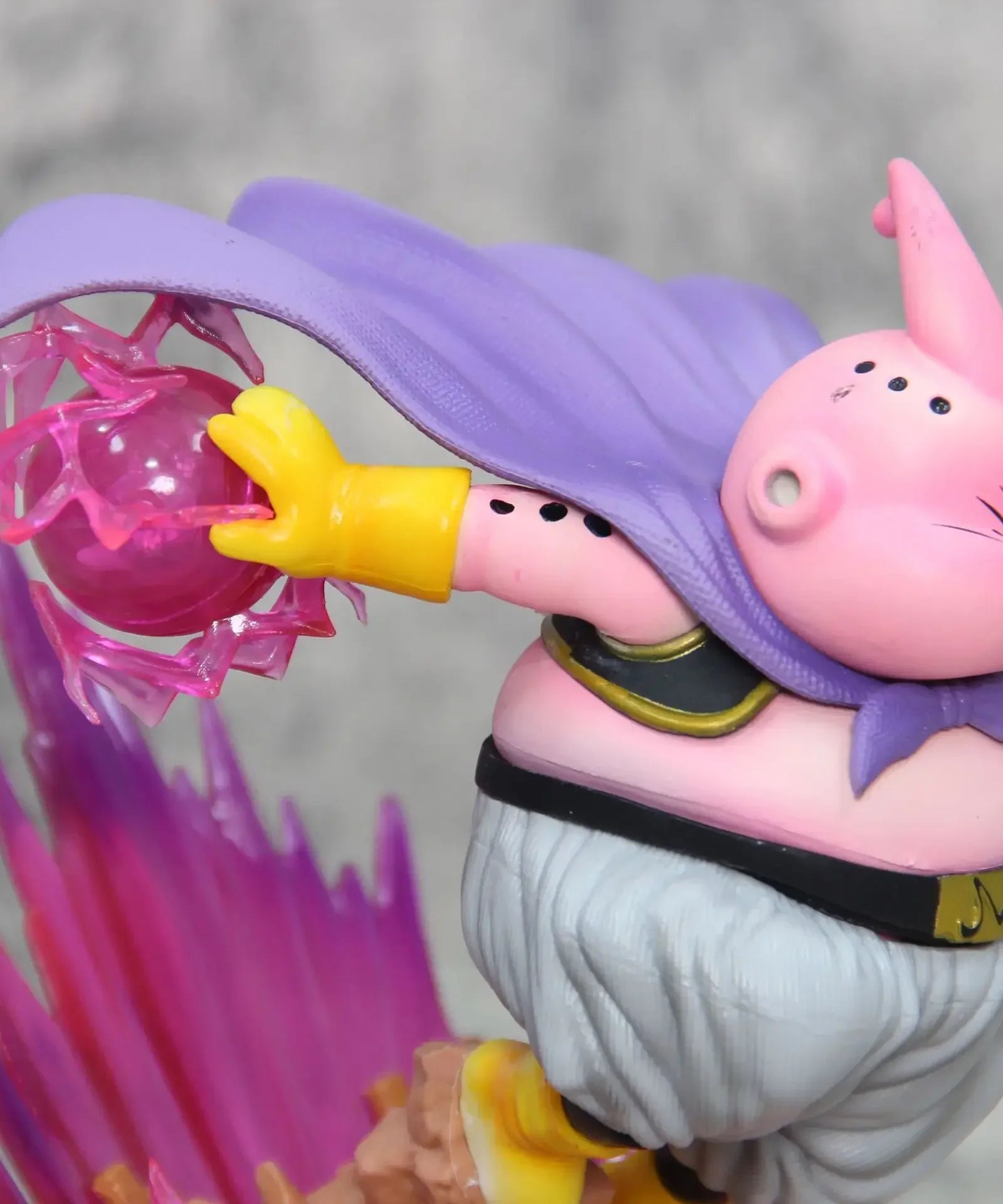 18cm Dragon Ball Z Anime Figure Majin Buu Fat Buu Action Figure with Light PVC Statue Model Doll Collection Decoration Toys Gift