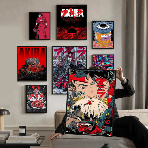Akira Art Poster — Vintage Kraft Print
