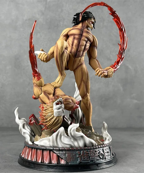 29cm Eren Jaeger Figure Manga Attack On Titan Anime Figures Jaeger Pvc Model Statue Doll Collection Decoration Toys Gift