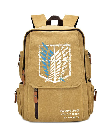 New Attack On Titan Anime  Peripheral Rucksack Primary and Secondary School School Bag Men's and Women's Backpack Birthday Gift