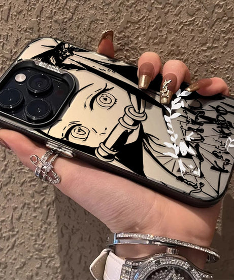 Demon Slayer Matte Shockproof Case – Anime iPhone 7–16 Pro Max SE XR XS