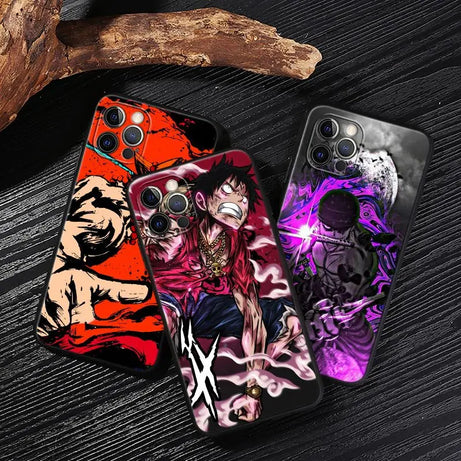 Mobile Phone Protective Case Anime Zoro Luffy Iphone15 Kawaii Mobile Phone Case One Piece Iphone14Pro Max