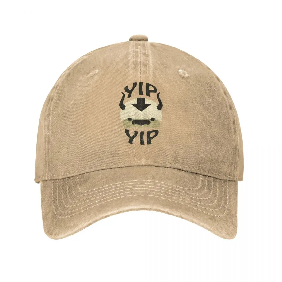 Vintage Yip Yip Appa The Last Airbender Baseball Caps Unisex Style Distressed Washed Snapback Hat Outdoor Gift Caps Hat