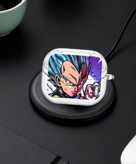 Clear Earphone Cases Cover With Hook Case For Samsung Galaxy Buds 3Pro 4Pro Live 3 FE 2Pro 2 4 Pro Master Roshi V-Vegeta