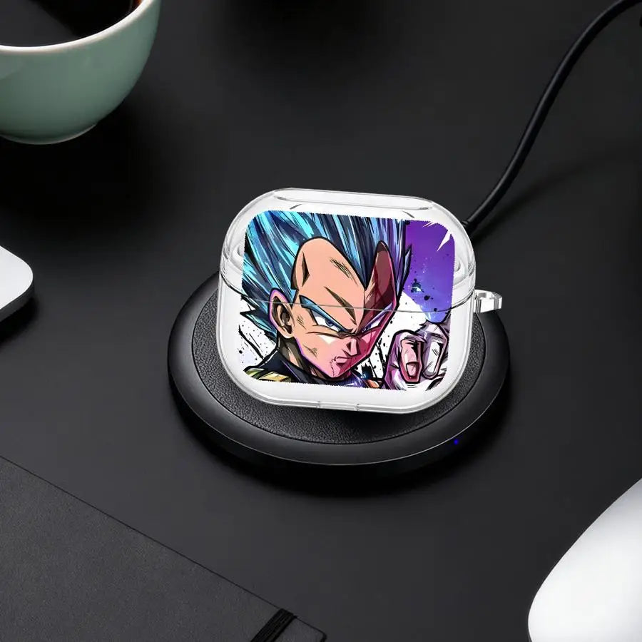 Clear Earphone Cases Cover With Hook Case For Samsung Galaxy Buds 3Pro 4Pro Live 3 FE 2Pro 2 4 Pro Master Roshi V-Vegeta