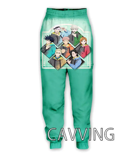 New Fashion 3D Print Anime Jujutsu Kaisen Casual Pant Sport Sweatpants Straight Pants Jogging Pants Trousers for Women/Men