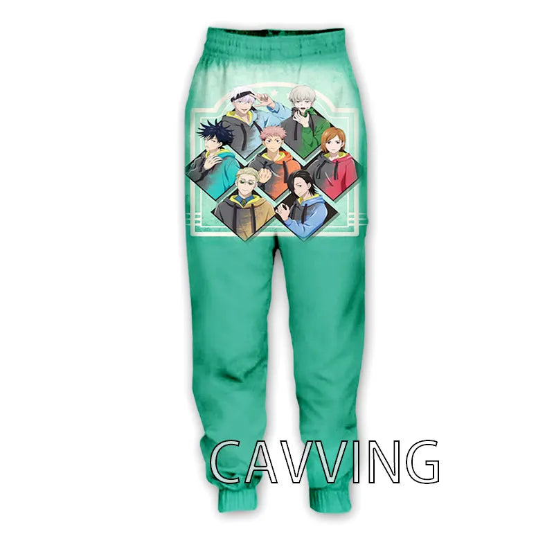 New Fashion 3D Print Anime Jujutsu Kaisen Casual Pant Sport Sweatpants Straight Pants Jogging Pants Trousers for Women/Men
