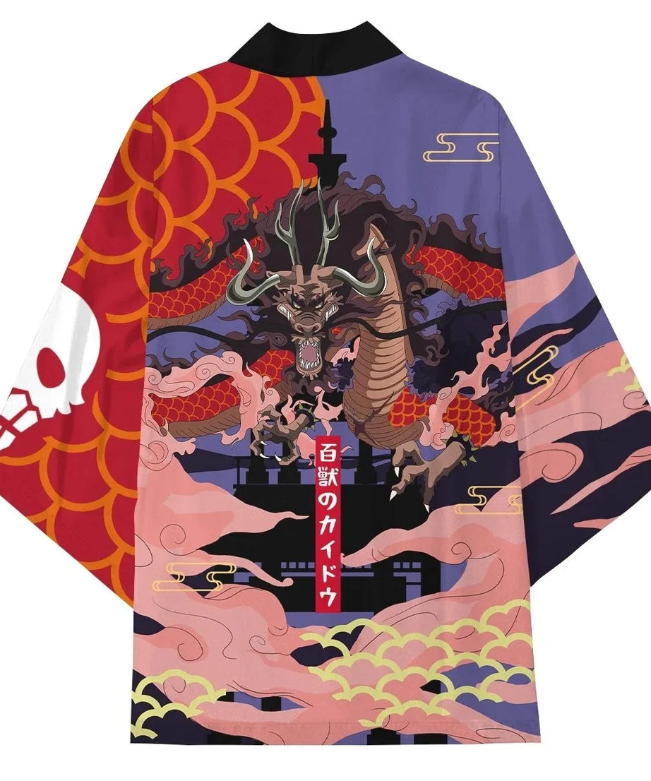 New Anime ONE PIECE Kimono Cape Cosplay Clothing 3D Printing Comics Casual Cardigan Jacket Men and Women Birthday Gifts