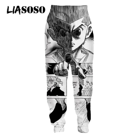 Anime Hunter X Hunter 3D Print Sweatpants Plus Size