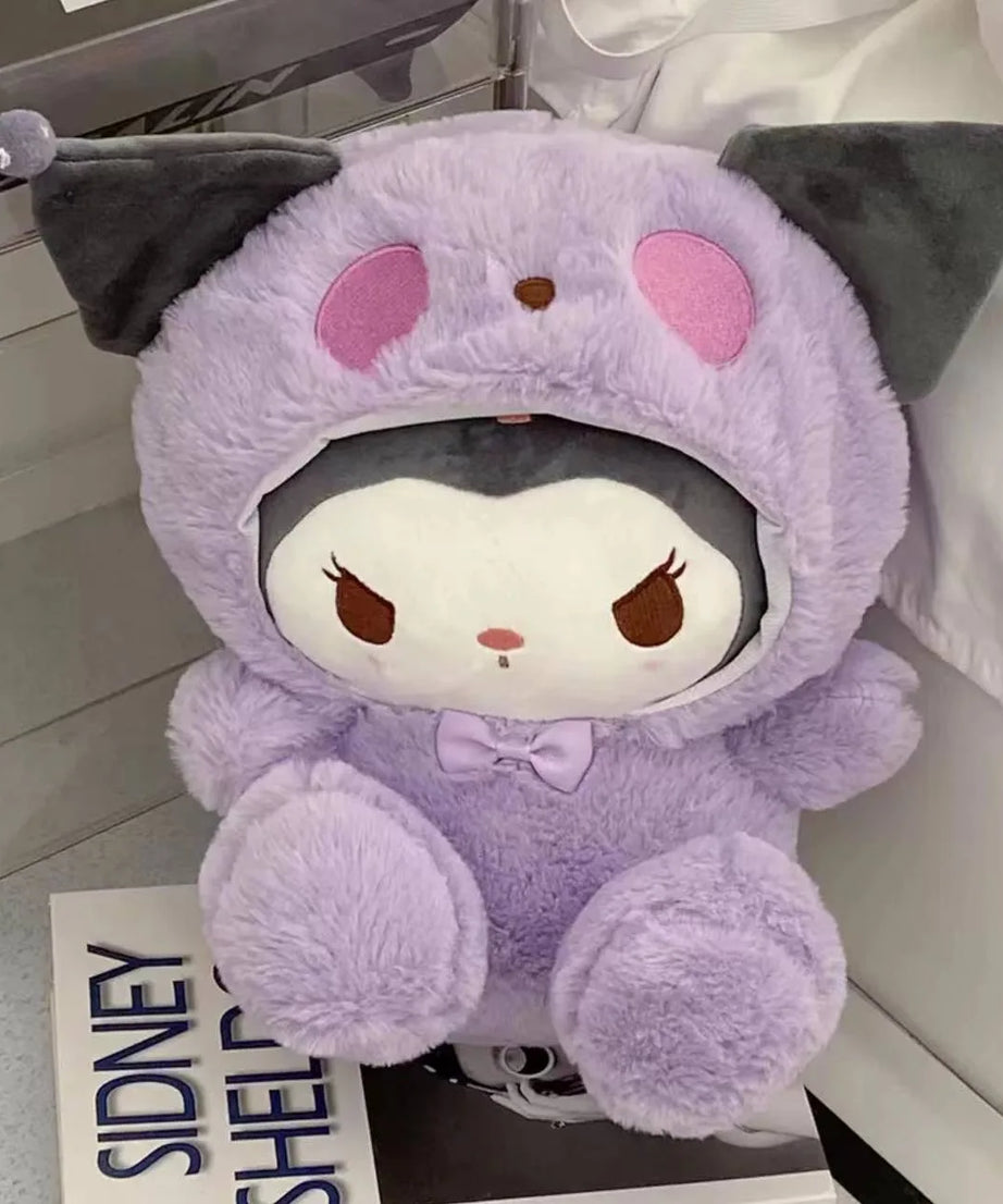 Sanrio 25Cm Anime Kuromid Toys Kawaii Mymelody Cinnamorol Plush Soft Stuffed Animals Doll Plushie Pillow Xmas