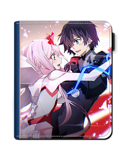 Darling in the FRANXX Cute Anime Purse with Coin Pocket Colorful Printing Short PU Wallet