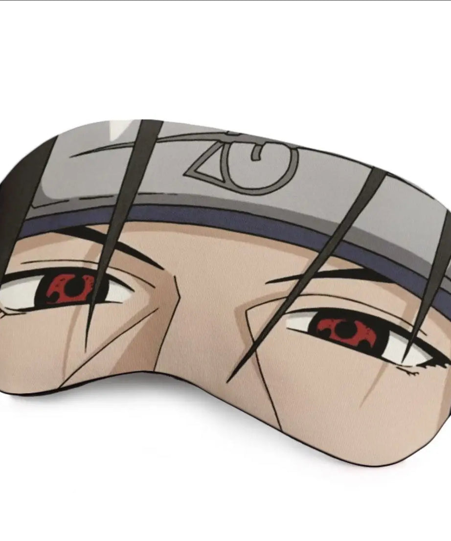 Naruto Peripherals Sasuke Itachi Kakashi Eye Mask Light-blocking Sleep Student Eye Mask Sleeping Role-playing Prop Gift