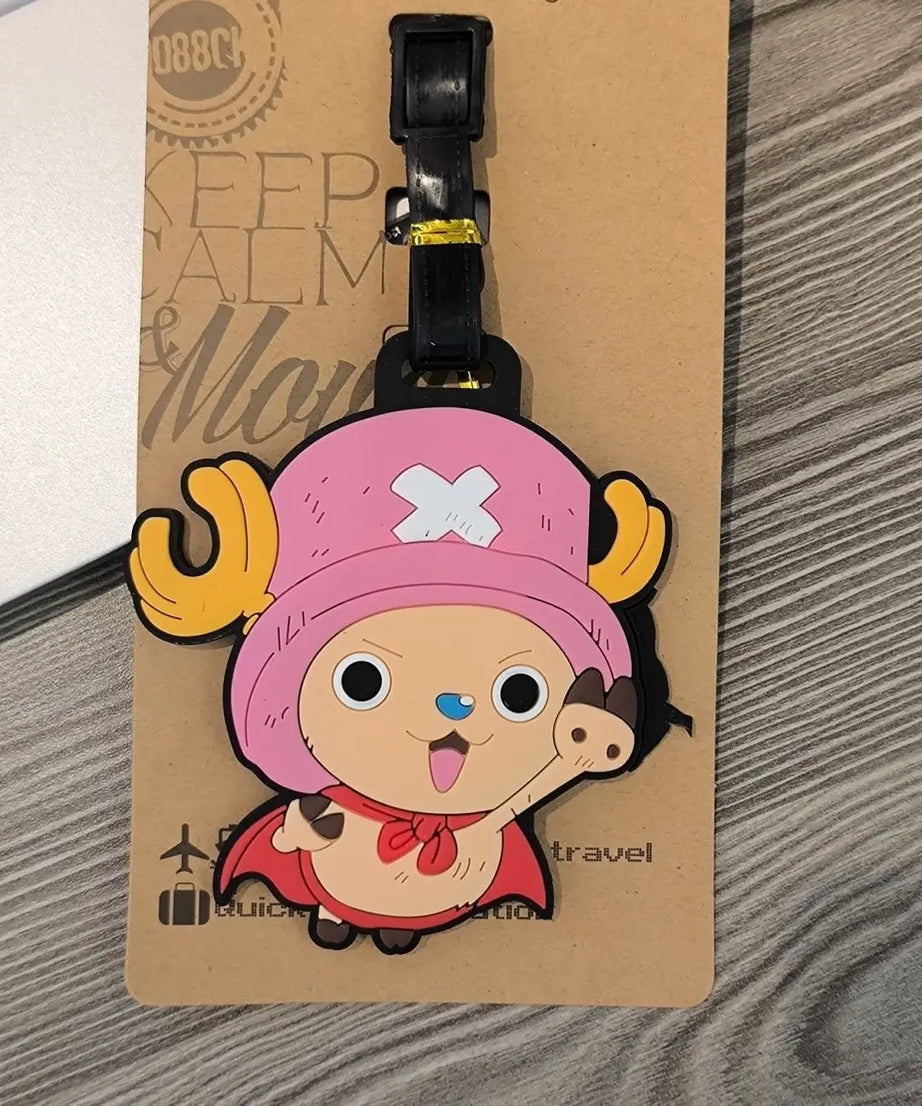 Anime One Piece Boarding Check in Hang Tag Accessories Joba Lu Fei Suolong Luggage Tag Cute Creativity