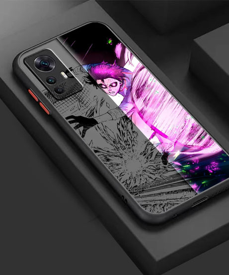 Blue Lock Frosted Anime Case – Cool Translucent Back Cover for Xiaomi Mi Series
