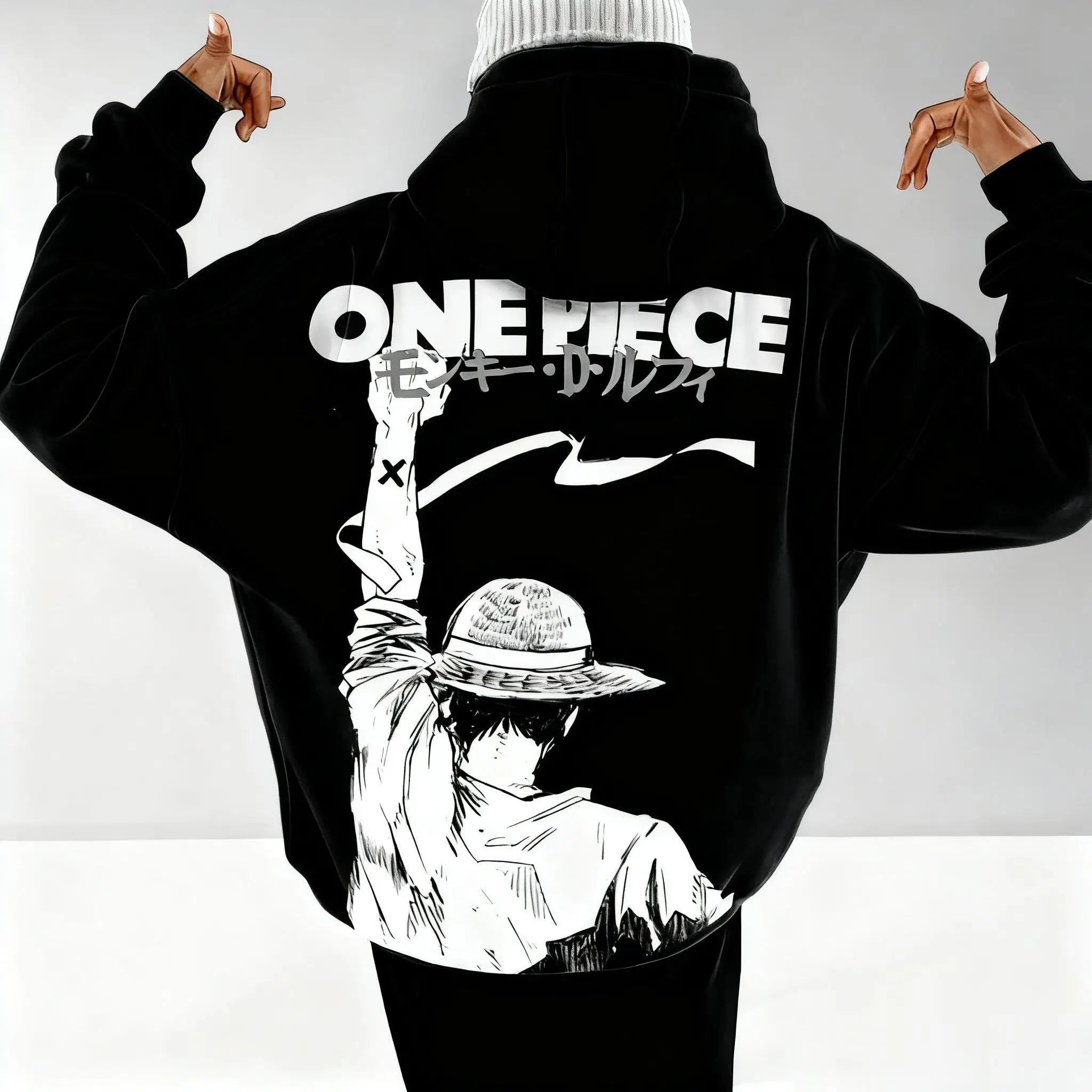 One Piece Anime Hoodie Men Women Pullover Sweatshirt Luffy Graphic Print Oversized Casual Streetwear Y2k Autumn Fashion Unisex
