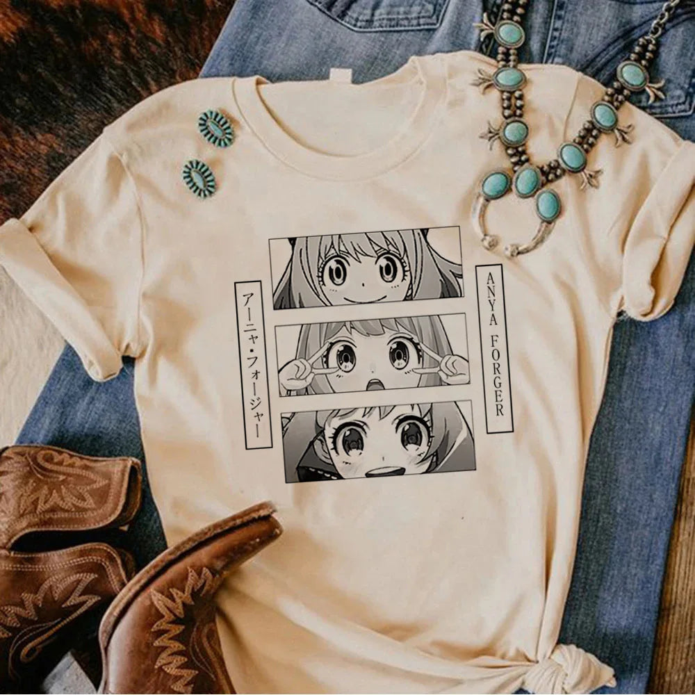 Anya Spy x Family Retro Grunge Graphic T-Shirt – Kawaii Pop Culture Tee 3