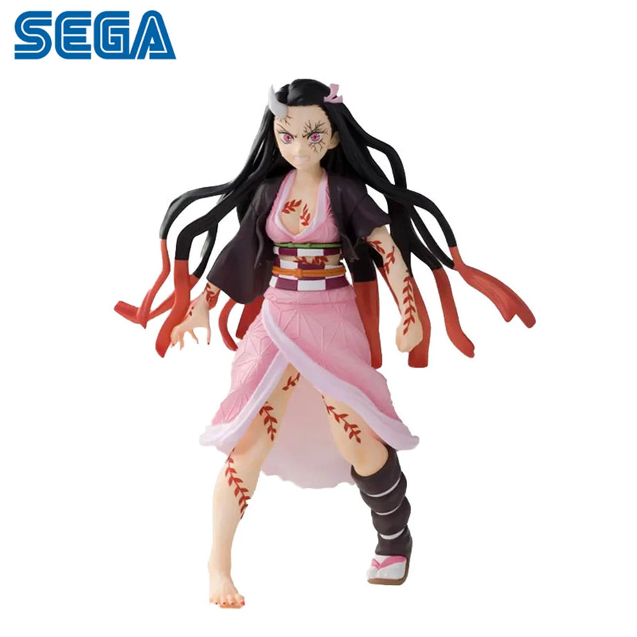 Original Genuine SEGA Demon Slayer 21cm Kamado Nezuko Anime Collectible Figurines PVC Model Toy For Lover Figurine