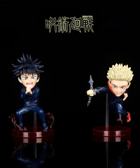 9cm 2pcs Jujutsu Kaisen Fushiguro Megumi Satoru Gojo Itadori Yuji Ryomen Sukuna Action Figure Toys Collection Christmas Gift