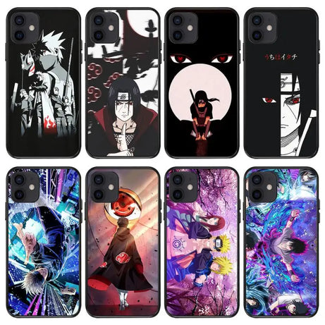 Naruto Kawaii  Uchiha Sasuke Hatake Kakashi Uchiha Itachi Phone Case Suit for Iphone Series Anime Cute Exquisite Gifts