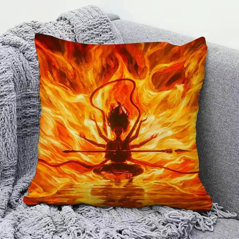 Ne Zha anime peripherals pillows cute personality creative fashion living room sofa bedroom cushions holiday gift