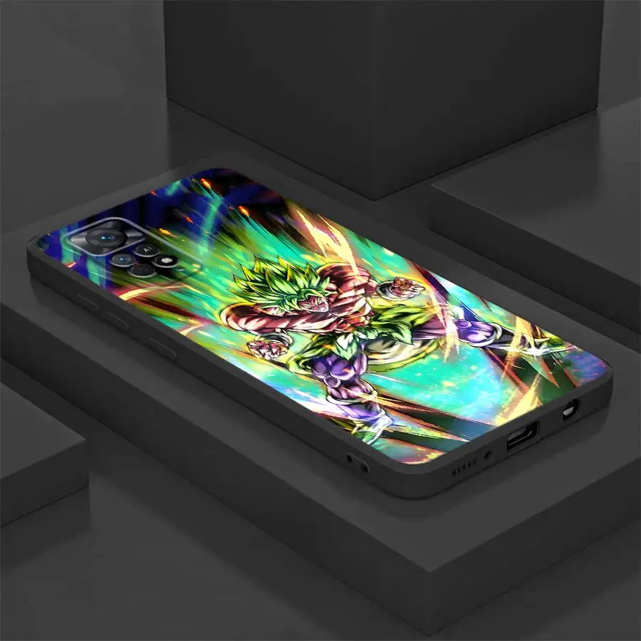 Case for Xiaomi Redmi Note 10S 9 10 11 12 Pro 12s 9S 7 8 13 14 Pro Plus 11s Black Soft Phone Cover DragonS BallS Broli Goku