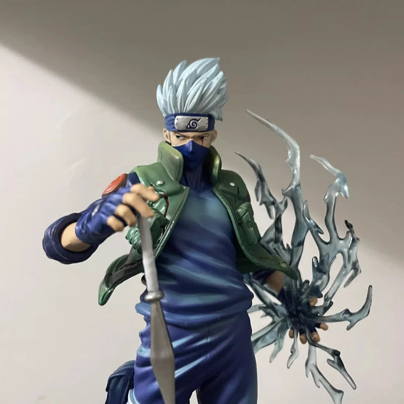 23cm Kakashi Hatake 2.0 Ten Years Ninja Action Figure Anime Collectible Model Toy With Effect Parts Desktop Ornament Boy Gift
