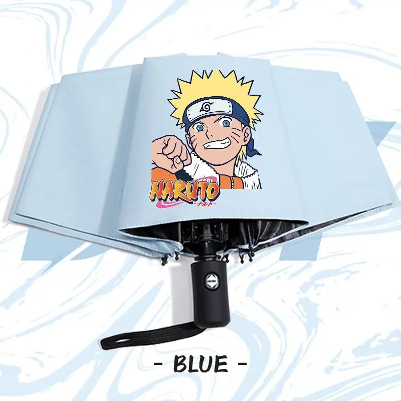 Naruto anime peripheral automatic umbrella Naruto Namikaze Minato Uchiha Itachi Kakashi Haruno Sakura sunshade umbrella gift