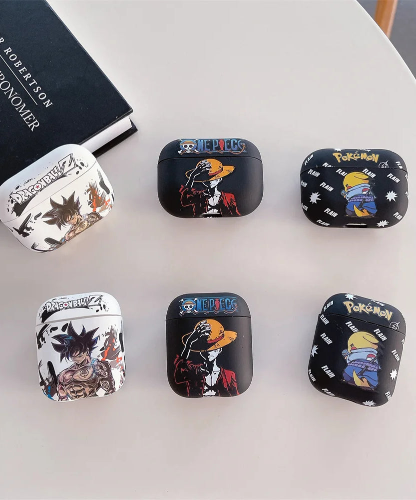 Anime Dragon Ball Son Goku Earphone Case for Airpods 1/2 3 Pro 2 4 2024 Buu Vegeta Wireless Bluetooth Headset Protective Cover