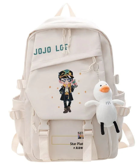 JoJo's Bizarre Adventure Anime Backpack Student School Bag Bookbag Laptop Travel Rucksack Outdoor Boy Girl Gifts